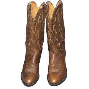 Lucchese 1883 Men’s Classic Ranch Hand Tan Leather Cowboy Boots SZ 8